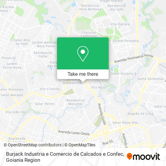 Mapa Burjack Industria e Comercio de Calcados e Confec