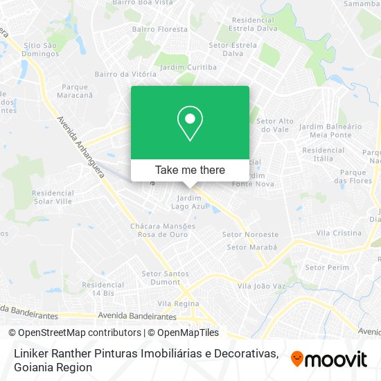 Mapa Liniker Ranther Pinturas Imobiliárias e Decorativas