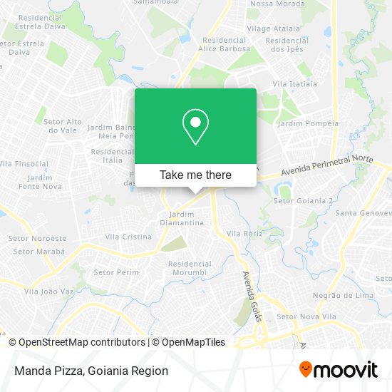 Manda Pizza map