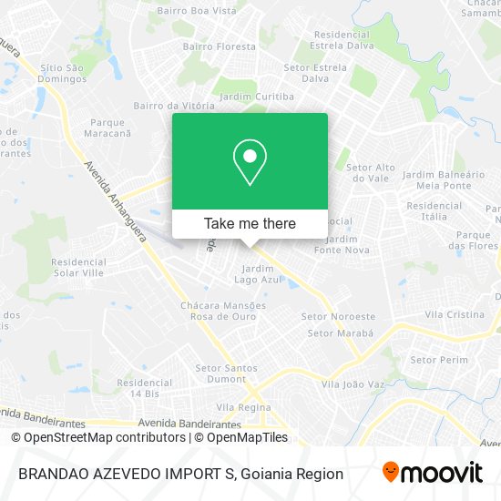 Mapa BRANDAO AZEVEDO IMPORT S