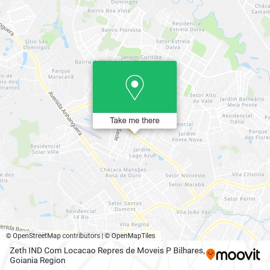 Mapa Zeth IND Com Locacao Repres de Moveis P Bilhares