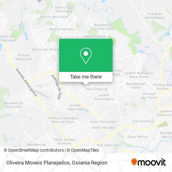 Mapa Oliveira Moveis Planejados