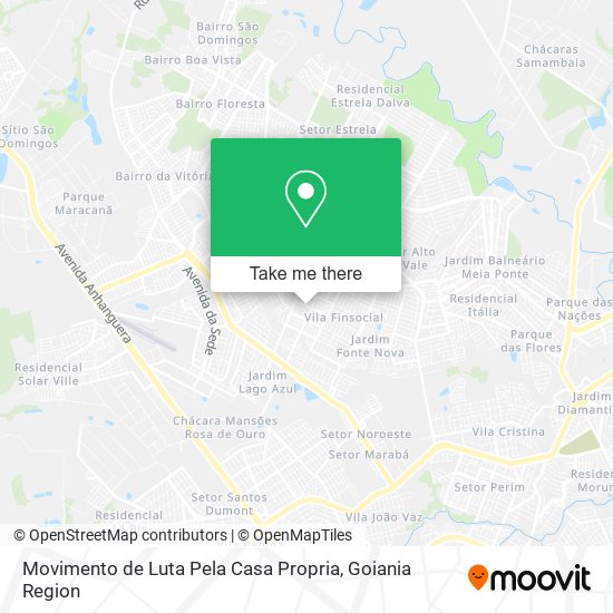 Mapa Movimento de Luta Pela Casa Propria