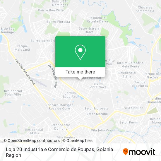 Loja 20 Industria e Comercio de Roupas map