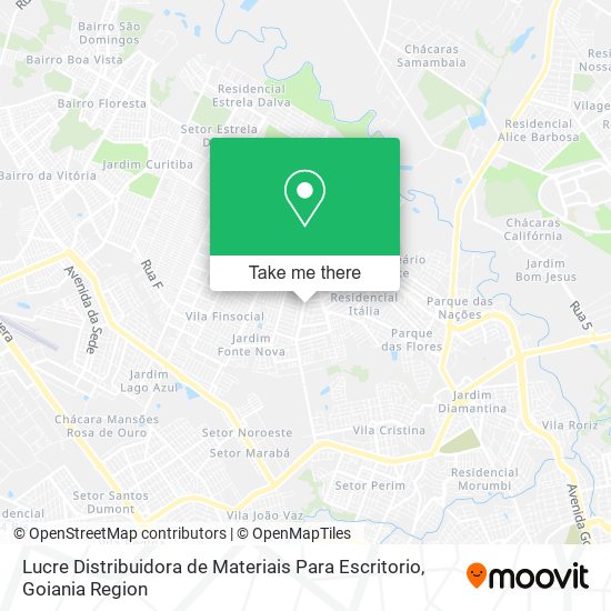 Mapa Lucre Distribuidora de Materiais Para Escritorio