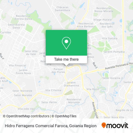 Mapa Hidro Ferragens Comercial Faroca