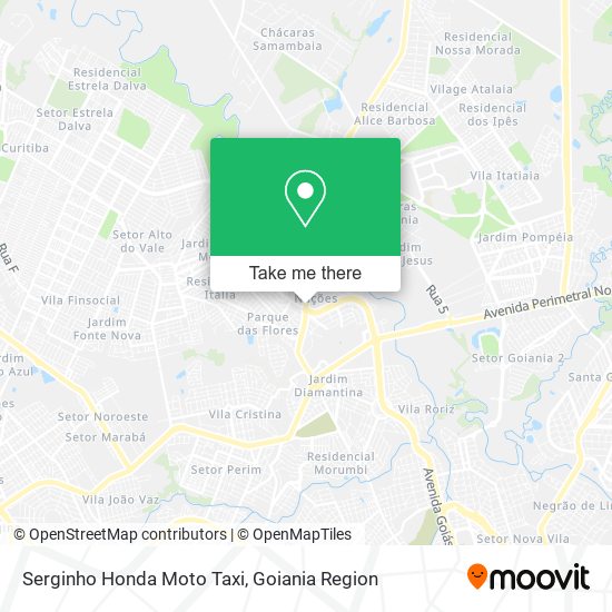 Mapa Serginho Honda Moto Taxi