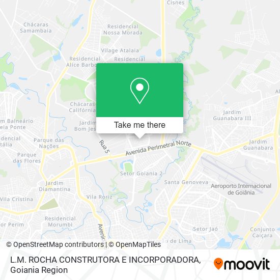Mapa L.M. ROCHA CONSTRUTORA E INCORPORADORA