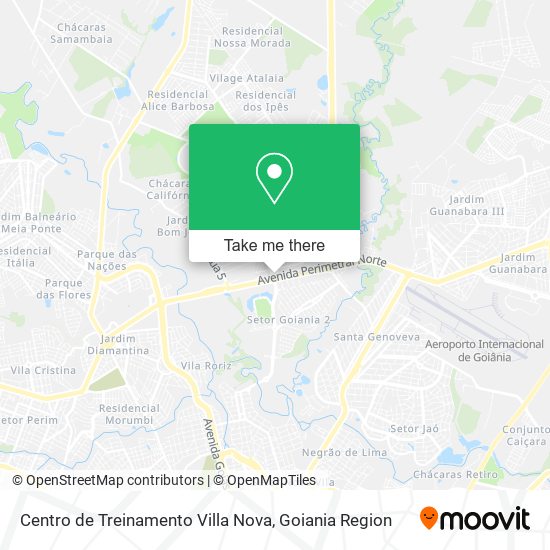 Mapa Centro de Treinamento Villa Nova