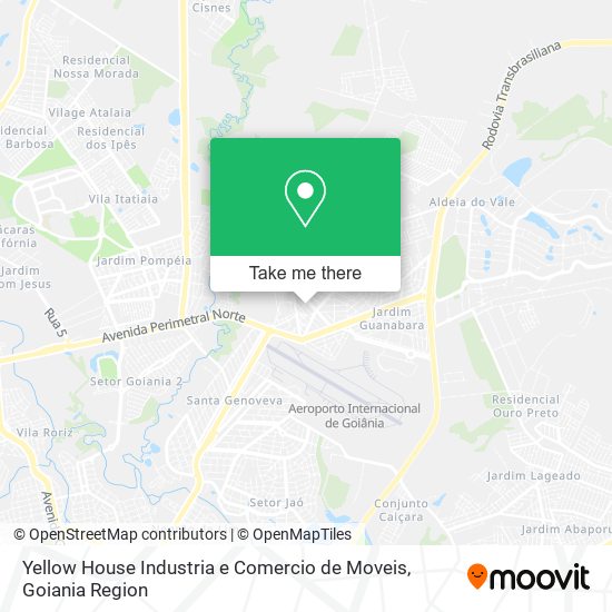 Mapa Yellow House Industria e Comercio de Moveis