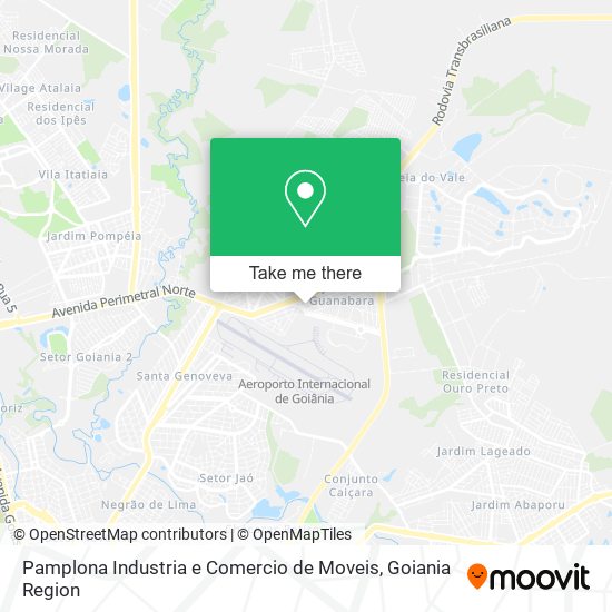 Mapa Pamplona Industria e Comercio de Moveis