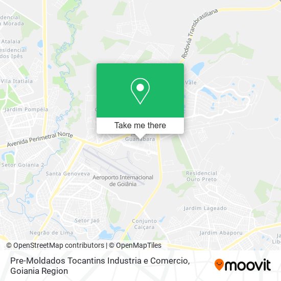 Mapa Pre-Moldados Tocantins Industria e Comercio