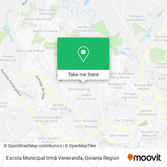 Mapa Escola Municipal Irmã Veneranda