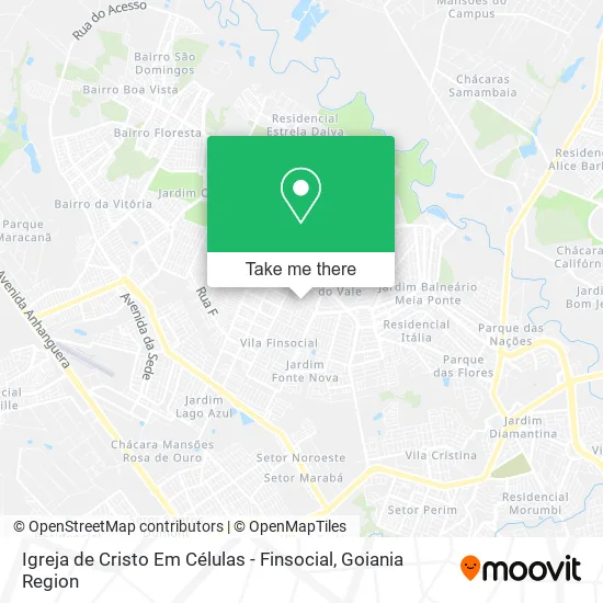 Igreja de Cristo Em Células - Finsocial map