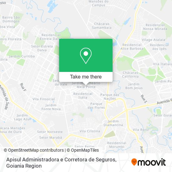 Mapa Apisul Administradora e Corretora de Seguros