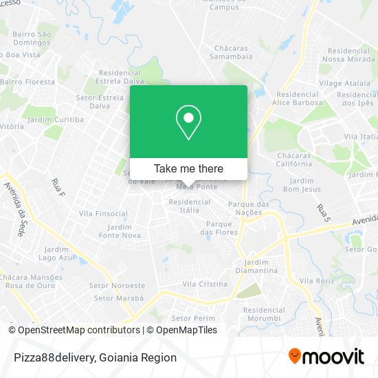 Pizza88delivery map