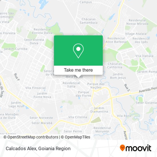 Calcados Alex map