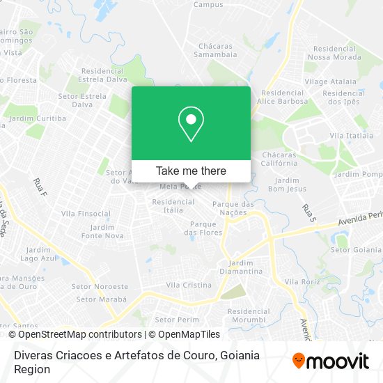 Diveras Criacoes e Artefatos de Couro map