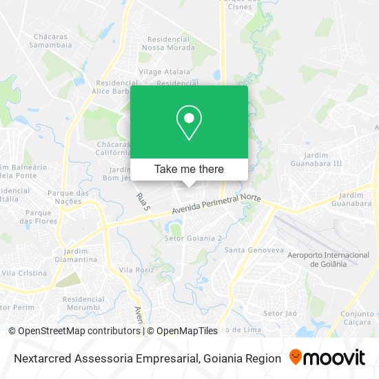 Mapa Nextarcred Assessoria Empresarial