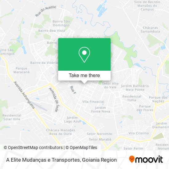 A Elite Mudanças e Transportes map