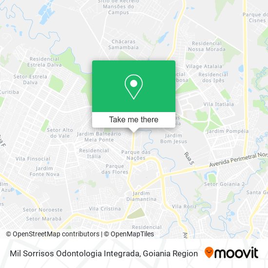 Mil Sorrisos Odontologia Integrada map