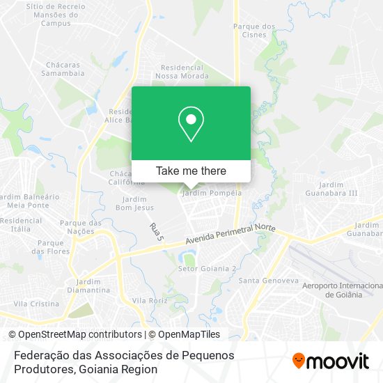 Federação das Associações de Pequenos Produtores map