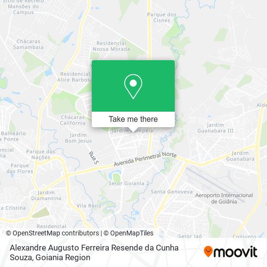 Mapa Alexandre Augusto Ferreira Resende da Cunha Souza