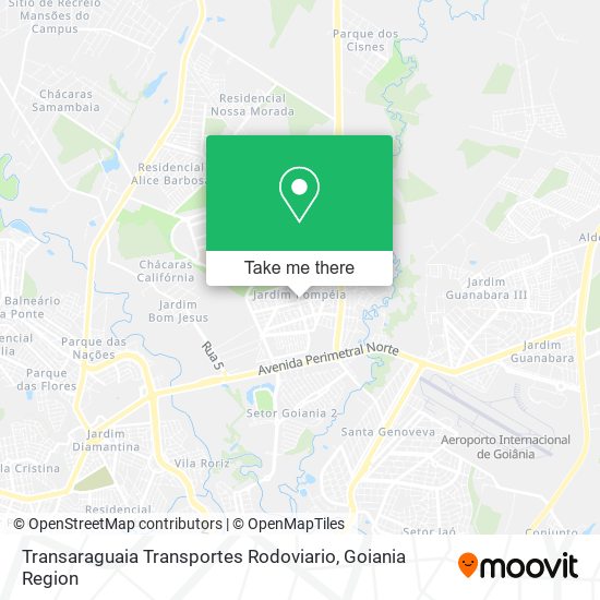 Mapa Transaraguaia Transportes Rodoviario