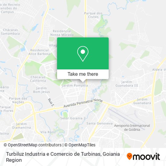 Mapa Turbiluz Industria e Comercio de Turbinas