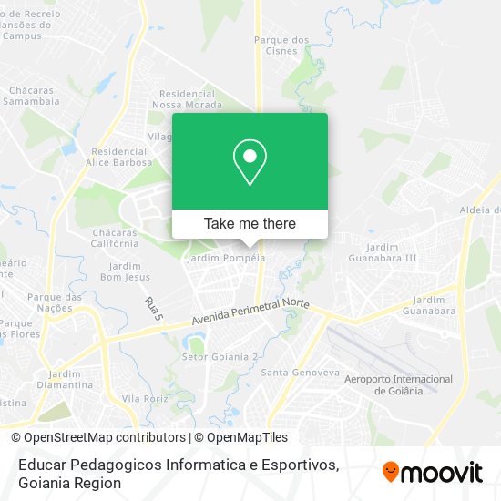 Educar Pedagogicos Informatica e Esportivos map