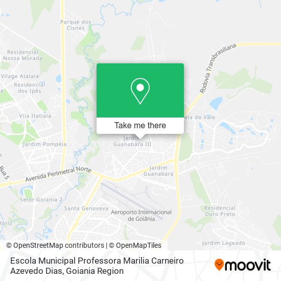 Mapa Escola Municipal Professora Marilia Carneiro Azevedo Dias