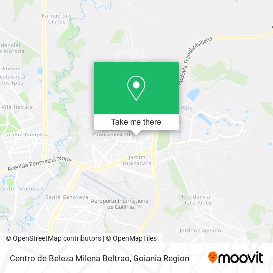 Mapa Centro de Beleza Milena Beltrao