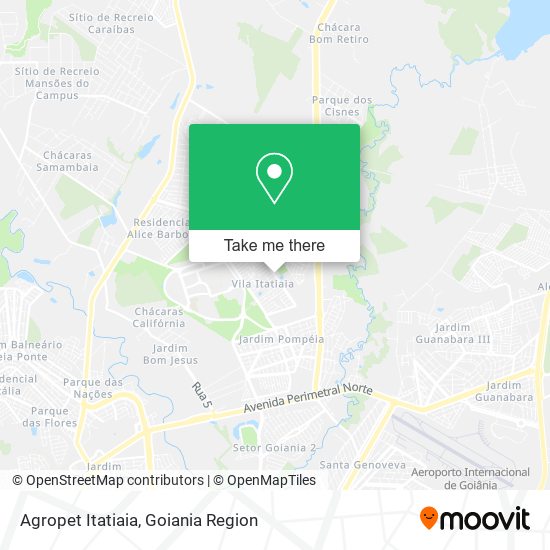 Agropet Itatiaia map