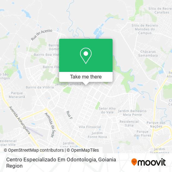 Mapa Centro Especializado Em Odontologia