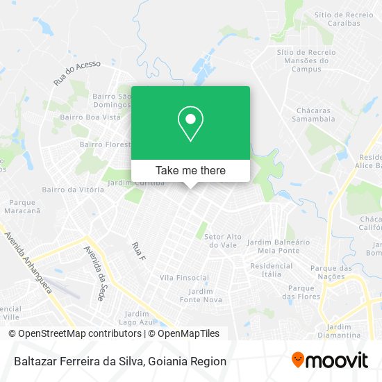 Baltazar Ferreira da Silva map