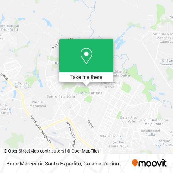 Mapa Bar e Mercearia Santo Expedito