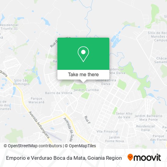 Mapa Emporio e Verdurao Boca da Mata