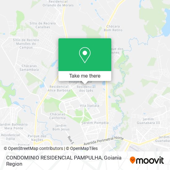 Mapa CONDOMINIO RESIDENCIAL PAMPULHA