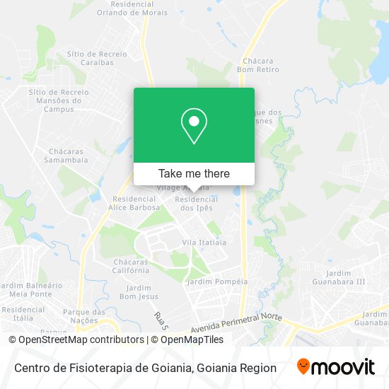 Mapa Centro de Fisioterapia de Goiania