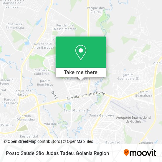 Mapa Posto Saúde São Judas Tadeu