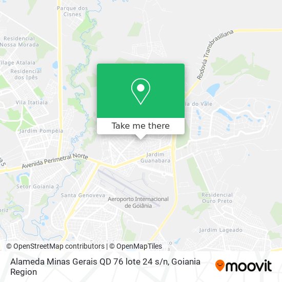 Mapa Alameda Minas Gerais QD 76 lote 24 s / n