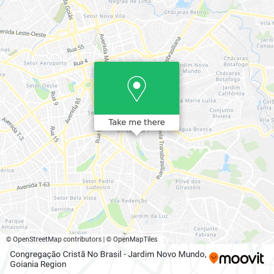 Congregação Cristã No Brasil - Jardim Novo Mundo map