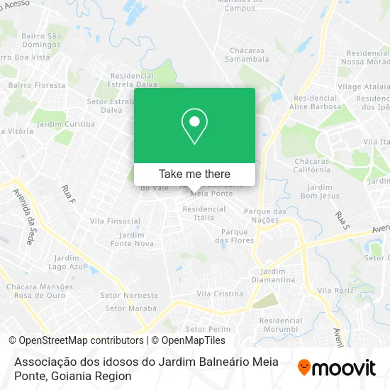 Associação dos idosos do Jardim Balneário Meia Ponte map