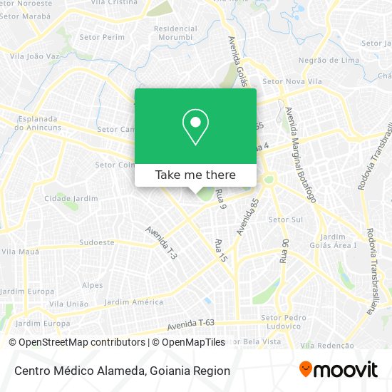 Mapa Centro Médico Alameda