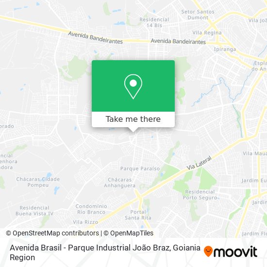 Mapa Avenida Brasil - Parque Industrial João Braz