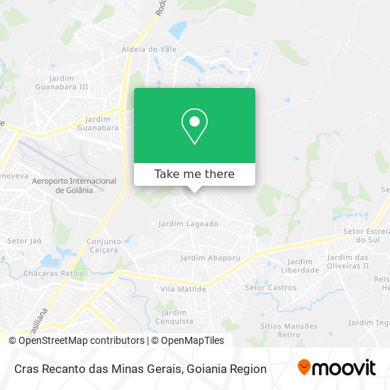 Cras Recanto das Minas Gerais map