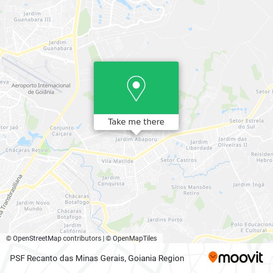 PSF Recanto das Minas Gerais map