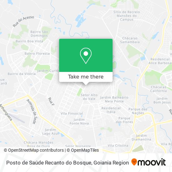 Posto de Saúde Recanto do Bosque map