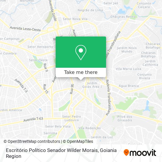 Escritório Político Senador Wilder Morais map