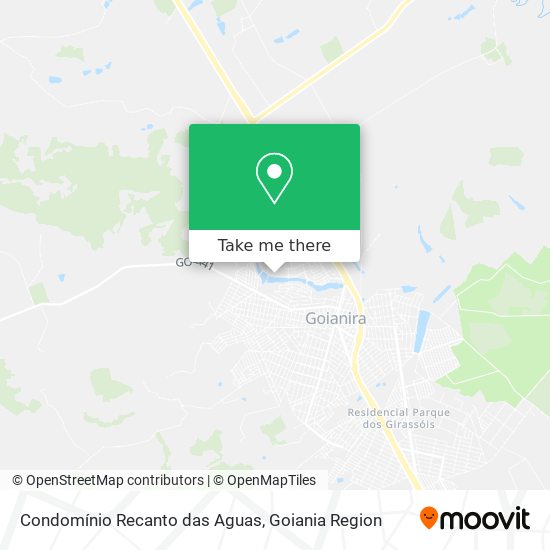 Condomínio Recanto das Aguas map